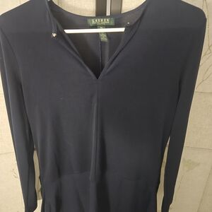 Ralph Lauren Deep Blue Long Sleeve Top